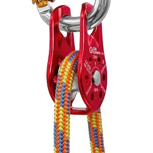 GM CLIMBING 29kN Fixed Micro Pulley CE UIAA Certified Slack Tender for Hitch Tending Pack of 2 - micro pulley