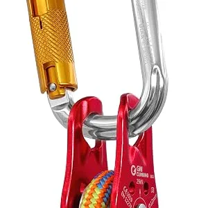 GM CLIMBING 29kN Fixed Micro Pulley CE UIAA Certified Slack Tender for Hitch Tending Pack of 2 - micro pulley