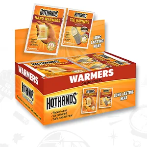 HotHands Hand & Toe Warmers - Long Lasting Safe Natural Odorless Air Activated Warmers - 24 pair hand wormers & 8 pair toe warmers - product information 2
