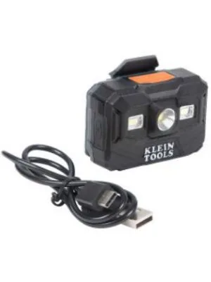 Klein Tools 56062 Rechargeable LED Headlamp / Worklight for Klein Hardhats, 300 Lumens, All-Day Runtime, 3 Modes, for Work and Outdoors - Klein Tools