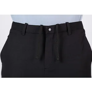 Layer 8 Mens Quick Dry Woven Lightweight Stretch Pants | Everyday Comfort Pants Large Black Solid - Layer 8 Men