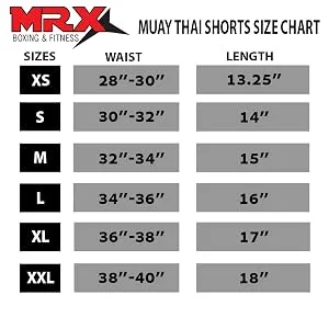 MRX Boxing Shorts for Men Training Fighting Muay Thai Shorts Boxing MMA BJJ Short Kickboxing Trunks Clothing Black/Red Large Short - Size