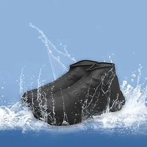 Nirohee Silicone Shoes Covers, Shoe Covers, Rain Boots Reusable Easy to Carry for Women, Men, Kids. Large Black(short Style) - product information 21