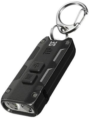 Nitecore Tip SE Black Keychain Flashlight, 700 Lumen USB-C Rechargeable EDC with LumenTac Keychain Light - tip se