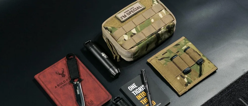 OneTigris MOLLE Admin Pouch 8" x 5" x 2.5" Multicam - molle admin pouch tactical edc pouch tool pouch utlity pouch med pouch