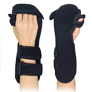 OSK Soft Functional Resting Hand Splint for Flexion Contractures - Stroke Hand Brace by Restorative Medical - Corrective, Supportive Brace for Correction, Comfort & Pain Relief (Small, Left) Small Left - stroke hand brace