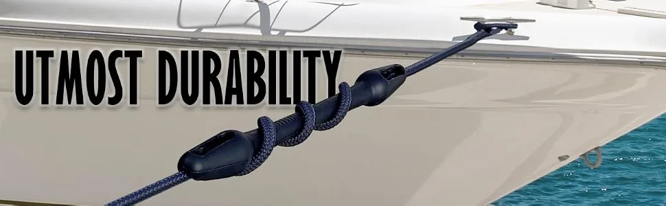 Pactrade Marine Dock Line 5/8" Boat Mooring Line Snubbers for Marine Mooring Rope - product information 10