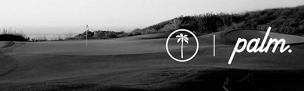 Palm Golf Microfiber Golf Towel with Carabiner Clip | 14 x 36 inches| Premium Quality | Waffle Pattern Olas - Palm Golf Banner