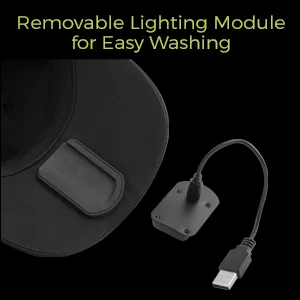 Panther Vision POWERCAP 3.0 USB Rechargeable Headlamp LED Hat Ultra-Bright Hands Free LED Lighted Cap One-Size Adjustable Mossy Oak DNA - anti-slip strap