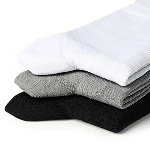PAPLUS Compression Athletic Crew Socks (6 Pairs) for Men & Women Black (6 Pairs) Large-X-Large - crew socks men