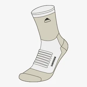 SAMSOX 2 Pack Merino Wool Hiking Socks, Made in USA, Moisture Wicking Micro Crew Cushion Socks for Men & Women Large-X-Large Black/Grey 2-pack - product information 16