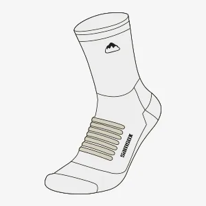 SAMSOX 2 Pack Merino Wool Hiking Socks, Made in USA, Moisture Wicking Micro Crew Cushion Socks for Men & Women Large-X-Large Black/Grey 2-pack - product information 17
