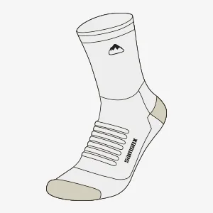 SAMSOX 2 Pack Merino Wool Hiking Socks, Made in USA, Moisture Wicking Micro Crew Cushion Socks for Men & Women Large-X-Large Black/Grey 2-pack - product information 18