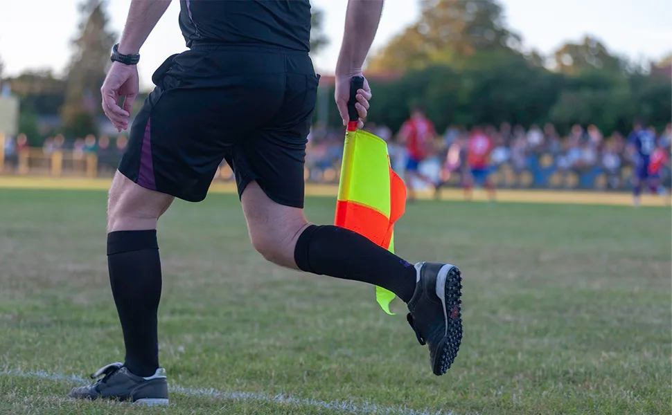 Soccer Referee Flags Kit - 8PCS Referee Toolkit Including Whistle, Referee Cards, Score Book, Flip Coin, and Captain Armband - Soccer Flags