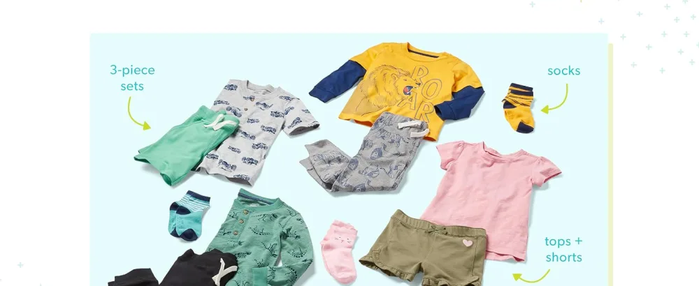 Simple Joys by Carter's Boys' Thermal Long-Sleeve Shirts, Pack of 3 5T Grey/Yellow/Navy, Stripe - toddler_aplus_d2