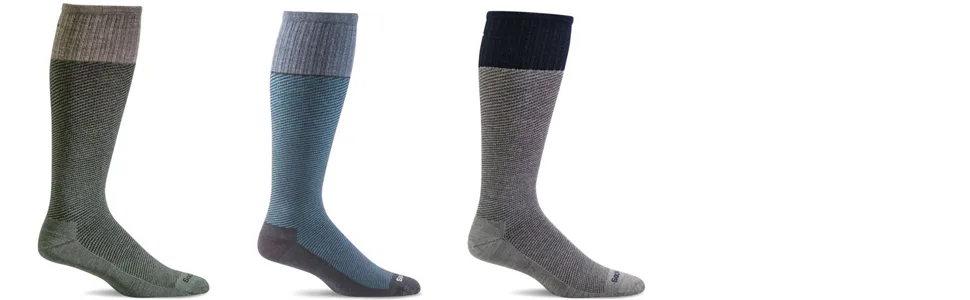 Sockwell Men's Bart Moderate Graduated Compression Sock Large-X-Large Black - sw20m_970x300