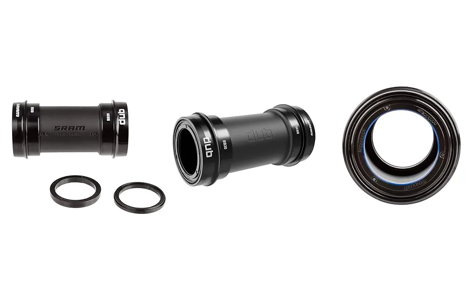 SRAM Dub English/BSA Threaded MTB Bottom Bracket 68/73 mm Black - Different angles of DUB bottom bracket