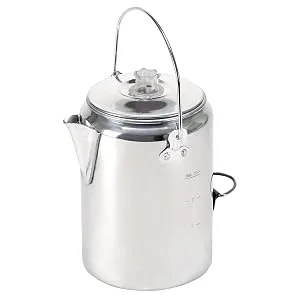 Stansport Aluminum Percolator Coffee Pot 9 Cups - camping coffee percolator espresso