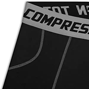TCA Boys' SuperThermal Compression Base Layer Thermal Under Shorts Black Stealth 8-10 Years - product information 8