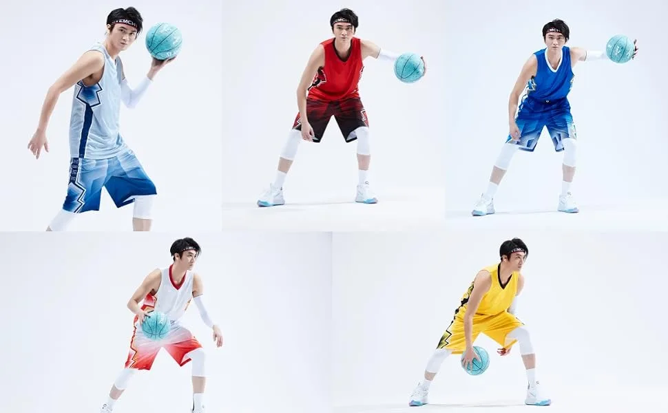 Topeter Mesh Jersey Blank Team Uniform Basketball Jersey Shorts for Sports Scrimmage Yellow 5XL - Basketball Uniforms