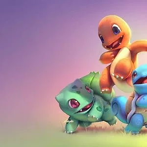 Kanto Starters Board Game Playmat for Trading Cards Games Mouse Pad Play Mat - Pokemon Playmat Mousepad - Kanto Starters