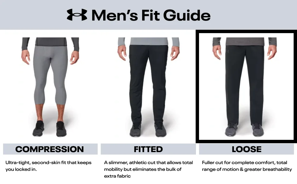 Under Armour Men's Brawler Pants Academy (408)/White Large - Mens Fit_Loose