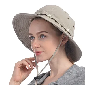 USHAKE Head Net Hat, Safari Hat Sun Hat Bucket Hat with Hidden Net Mesh Grey - product information 21