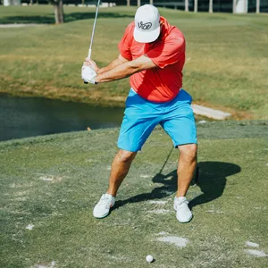 Vice Golf Tour White Golf Balls - Vice Golf player in action