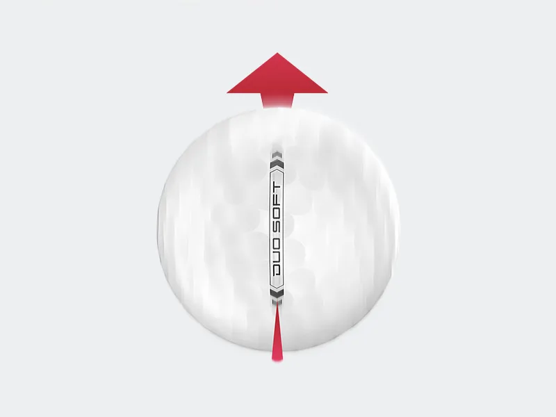 WILSON Staff Duo Soft Golf Balls - 12 Pack White - DUO SOFT Key Feature Spin Rate