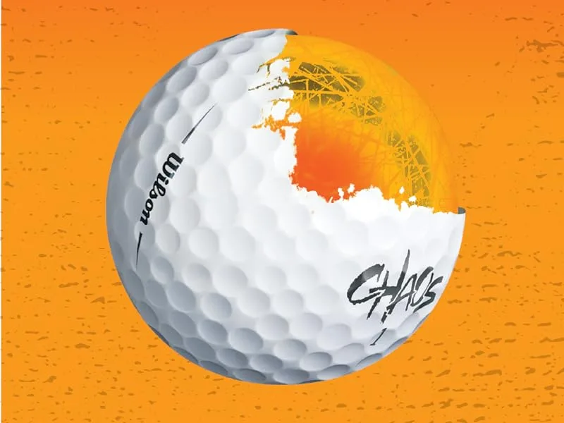 Wilson Chaos Golf Balls Version 2 Multi - Wilson CHAOS Golf Balls