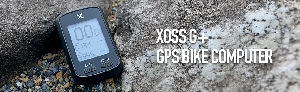 XOSS G+ GPS Bike Computer, Bluetooth ANT+ Cycling Computer, Wireless Bicycle Speedometer Odometer with LCD Display, Waterproof MTB Tracker Fits All Bikes Electric Bike (XOSS APP Support) - bike computer,bike speedometer,bicycle speedometer,cycle computer,bicycle computer,bike odometer