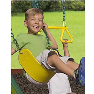Ymeibe Swing Chains (2) Fully Coated for Swing Set with 4 Free Quick Links Anti-Rust Iron Link Chains Playground Kids Tree Swing Seat Accessories and Replacement Support 660 Lb (Yellow) - product information 2