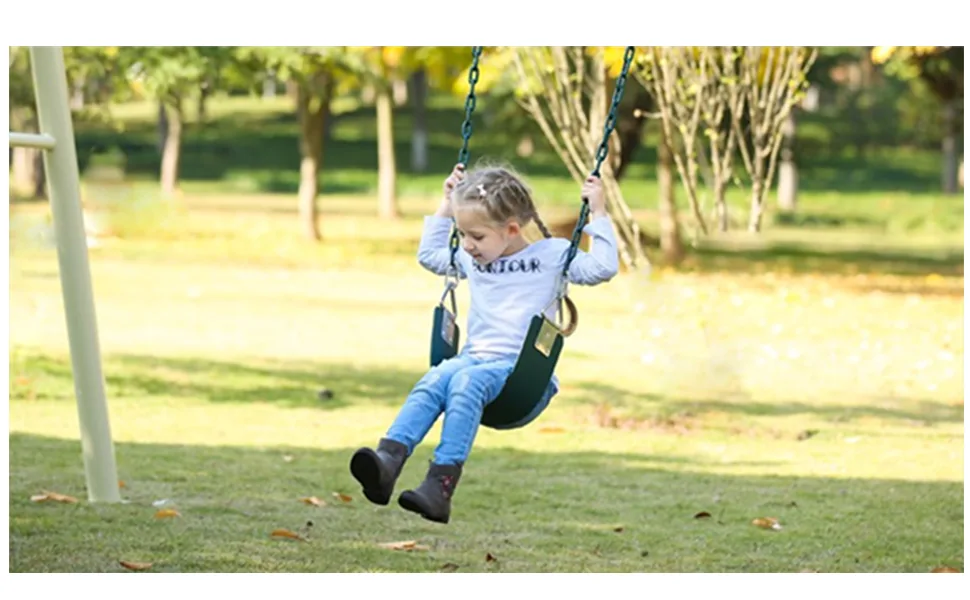 Ymeibe Swing Chains (2) Fully Coated for Swing Set with 4 Free Quick Links Anti-Rust Iron Link Chains Playground Kids Tree Swing Seat Accessories and Replacement Support 660 Lb (Yellow) - product information 5
