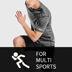 Athletic Shirts for Men Short Sleeve Quick Dry Workout Running Gym Sport Exercise Tee Moisture Wicking Medium Marled Charcoal - product information 4