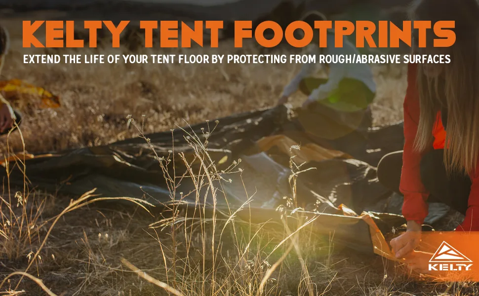 Kelty Discovery Element 4 Person Tent Footprint (FP Only) Protects Tent Floor from Wear and Tear - Kelty footprint banner image