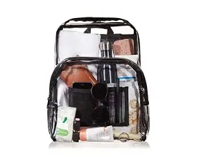Amazon Basics Stadium Approved Mini Transparent Backpack Bag - Clear Mini Backpack - product information 2
