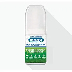 Benadryl Itch Relief Spray Extra Strength 2 oz (Pack of 2) - BENADRYL Extra Strength Spray, 2 oz.