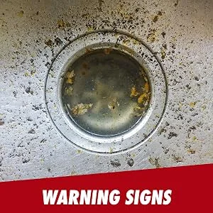 Drano Max Gel Clog Remover, 80 oz - Warning Signs of a clogged drain