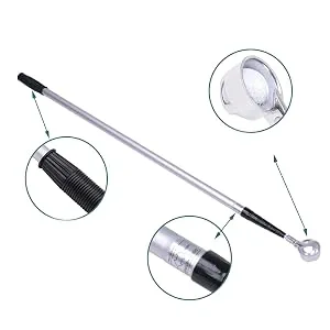 HOW TRUE Stainless Telescopic Extendable Golf Ball Retriever for Water, 15ft 18ft Aluminum Alloy Golf Ball Retriever Telescopic for Water - Aluminum Alloy Golf Ball Retriever