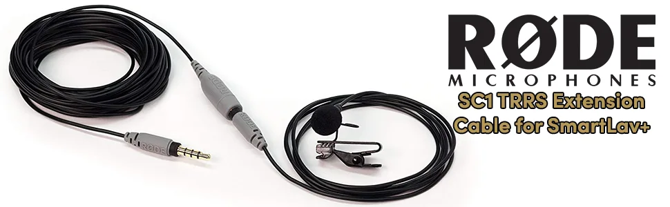 Rode SC1 TRRS Extension Cable For SmartLav+ Microphone, 20 Feet Black - product information 1