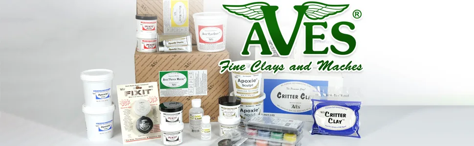 Aves Apoxie Sculpt - 2 Part Modeling Compound (A & B) - 1 Pound, Silver Grey - aves studios