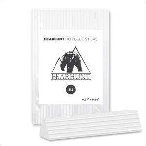BEARHUNT Strong Hot Melt Glue Gun Sticks bulk (0.43" X 9.84"_2lb - Black) - 0.27