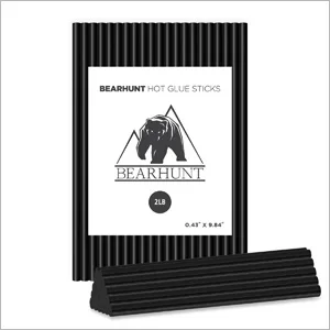 BEARHUNT Strong Hot Melt Glue Gun Sticks bulk (0.43" X 9.84"_2lb - Black) - 0.43 black