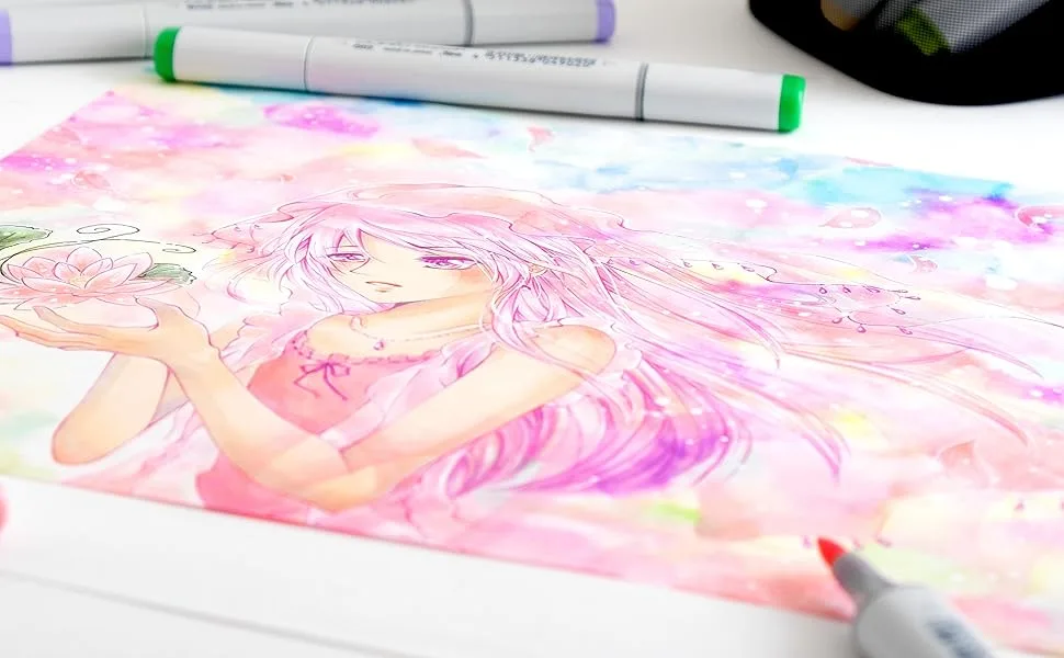 Copic Sketch Alcohol Marker 5 Colors + Multiliner SP Set, Sketching Grays Gray Marker Set - anime, manga, illustration