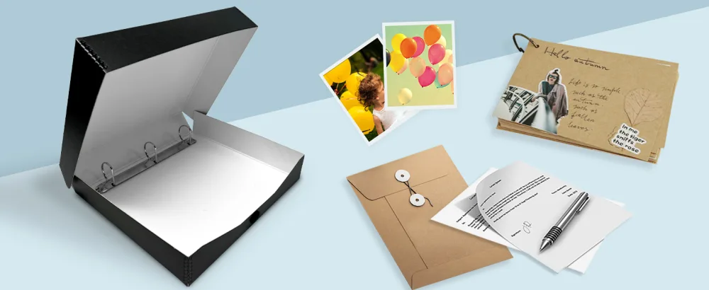 Lineco LIN-733-BB3D Archival Oversized 3-Ring Album Box with Clamshell Style Lid, 13" x 11-7/16" x 2-3/8", Black 1 Pack Black - 3-Ring Album Box