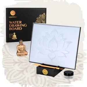      Water Painting Art Board  Water Art Drawing Board for Zen Water Painting & Embracing Mindfulness - guft large plastic thick budah mindfulness tool draw inkless charcoal pen office teeneage