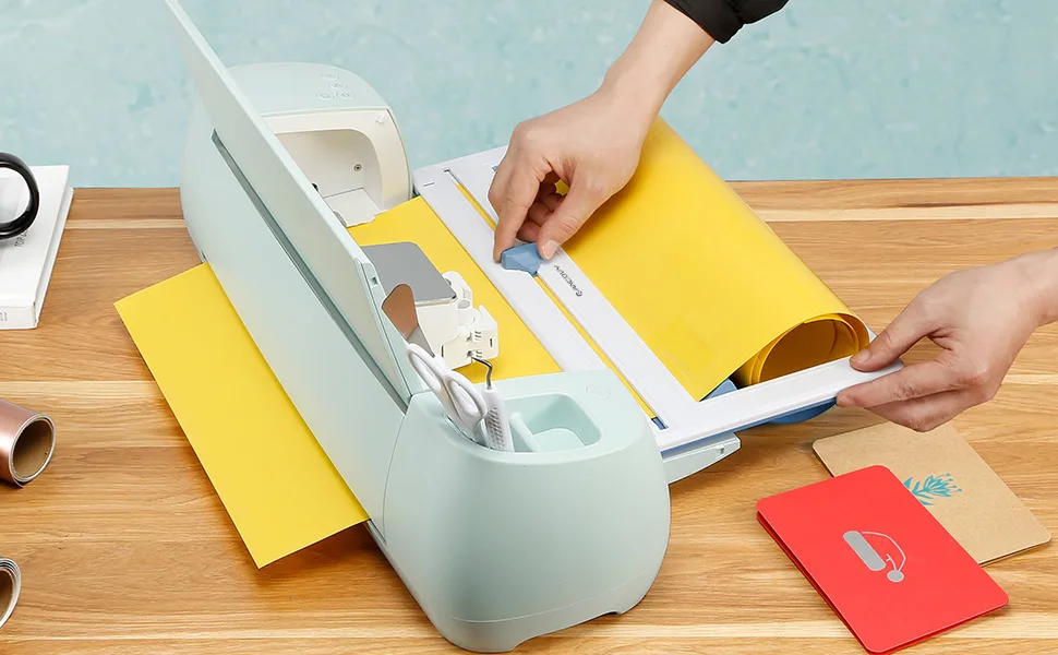 Rancovy Vinyl Roll Holder with Built in Trimmer for Cricut Maker 3 and Cricut Explore 3 - Vinyl Roll Holder