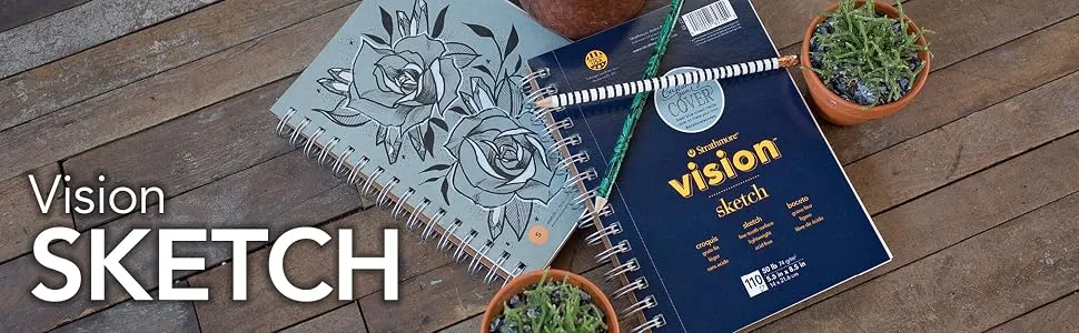 Strathmore (657-68) Vision Sketch Pad, 18" x 24", White, 55 Sheets 18x24 Sketch - Vision Sketch