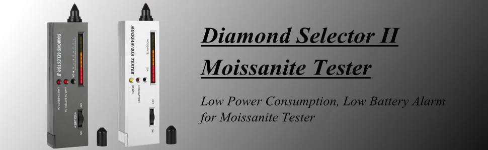 Jeweler Diamond Tester, Professional Diamond Gemstone Selector Portable LED Audio Diamond Tester with Diamond Selector II, Moissanite Tester, 2 Manuals, 2 Trays - product information 20
