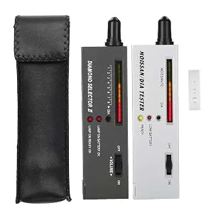 Jeweler Diamond Tester, Professional Diamond Gemstone Selector Portable LED Audio Diamond Tester with Diamond Selector II, Moissanite Tester, 2 Manuals, 2 Trays - product information 24